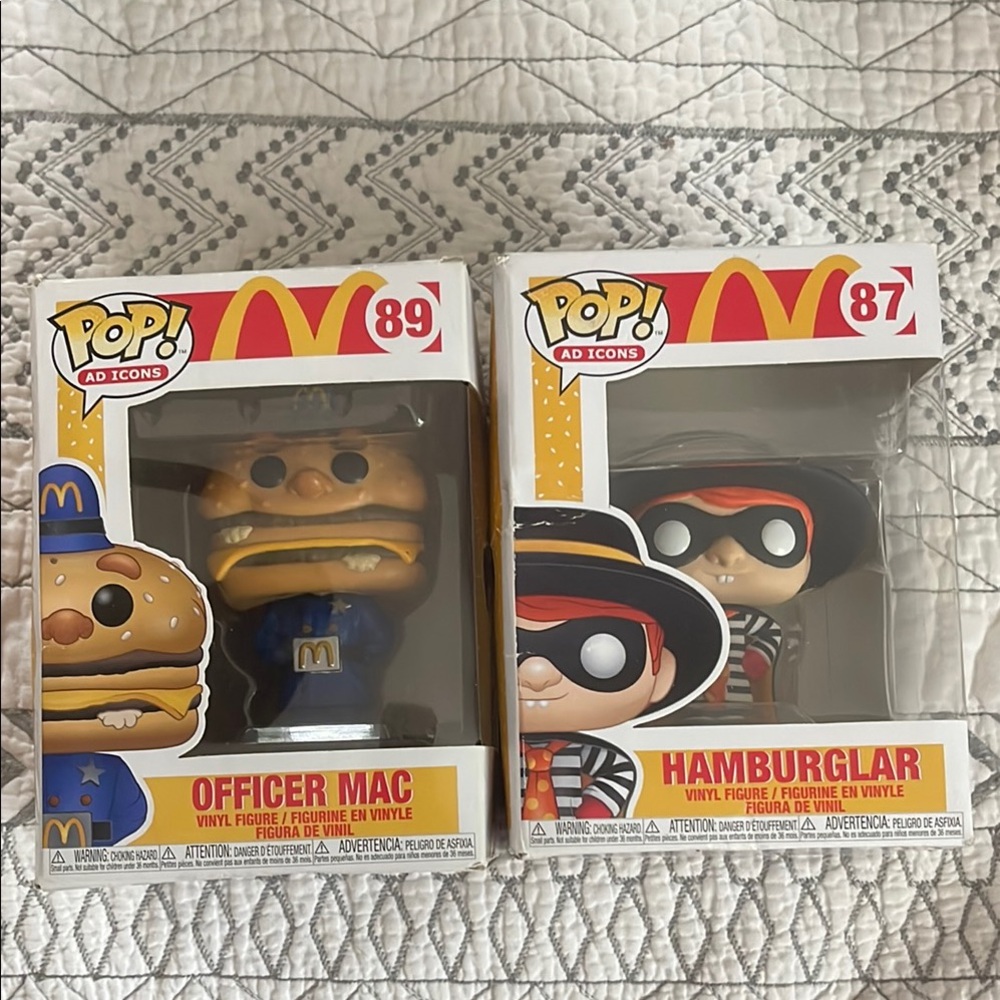 Funko Pop! Officer Mac and Hamburglar Vinyl Figures